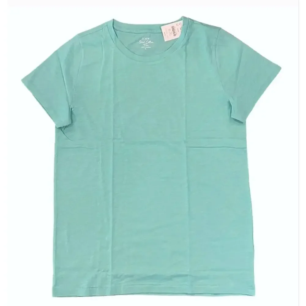 NWT J. Crew Bright Spearmint Green Vintage Slub Cotton Crewneck Tee - SIZE XL